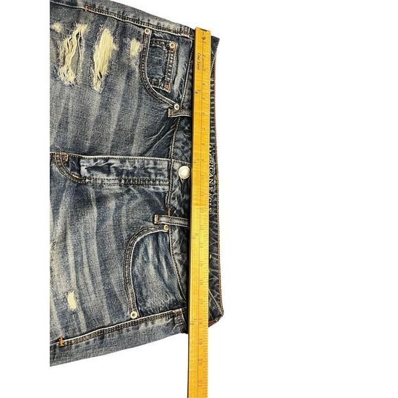 American Eagle women’s 14 slouchy Bermuda shorts button fly distressed - Picture 6 of 8